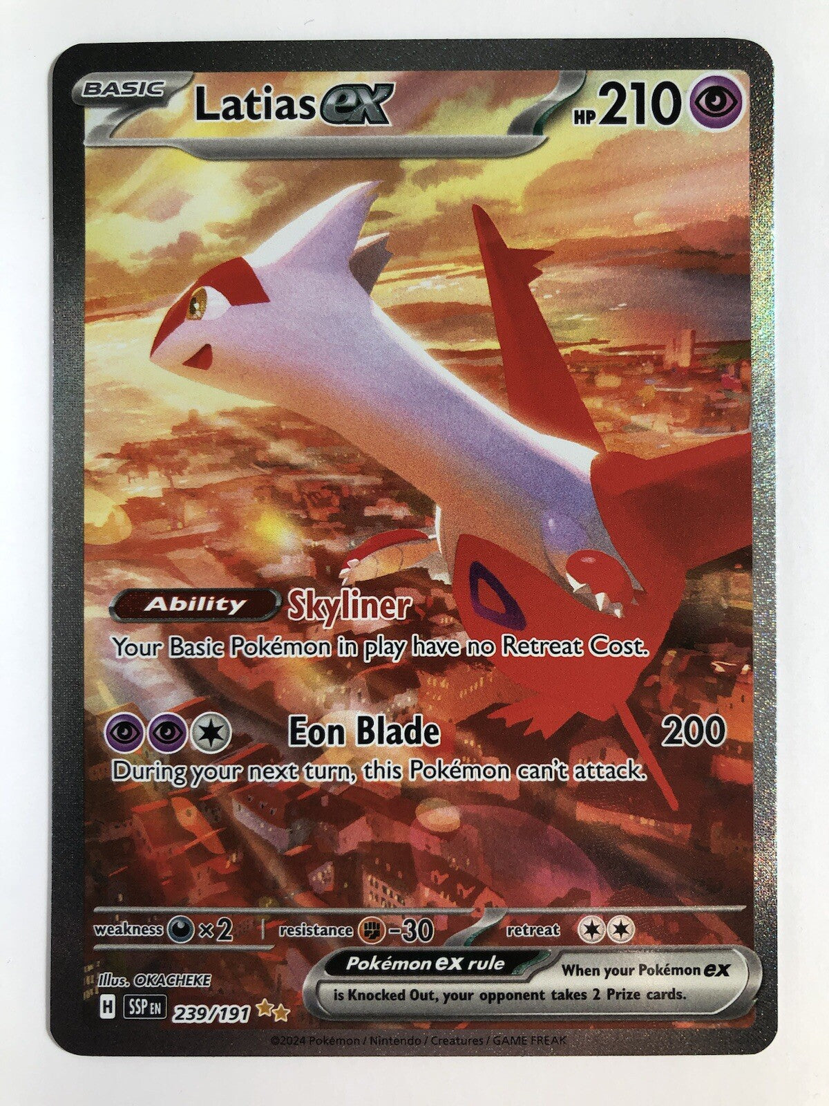 🚨 Latias ex 239/191 Surging Sparks GRADE 10 PRISTINE GOLD LABEL TOP POP!💨
