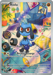 ‼️Riolu 215/198 SV01: Scarlet & Violet Base Set Holo GRADE 9! SHIPS SAME DAY!💨