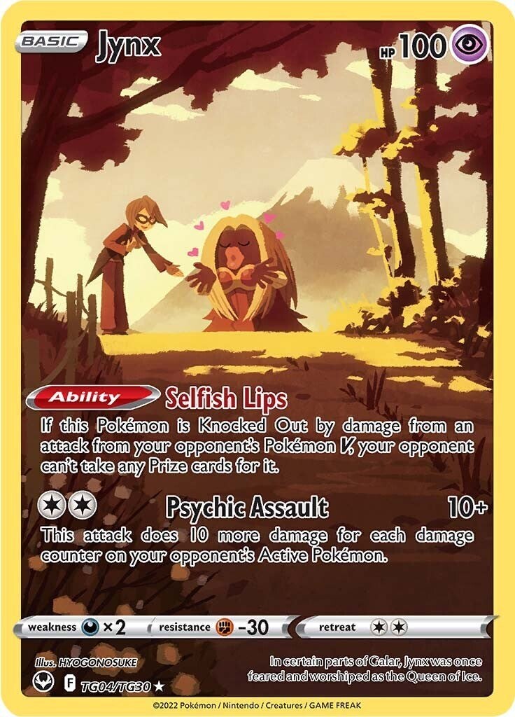 ‼️Jynx TG04/TG30 Swsh12: Sword & Shield - Silver Tempest Trainer Gallery Holo💨