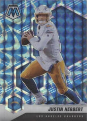 ‼️2021 Panini Mosaic Justin Herbert #111 Reactive Blue Mosaic Prizm SHOOT OFFER