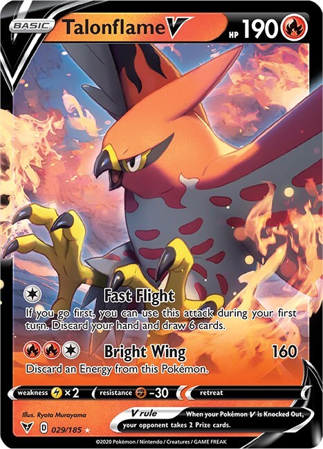 Talonflame V 029/185 Swsh04: Vivid Voltage Holo
