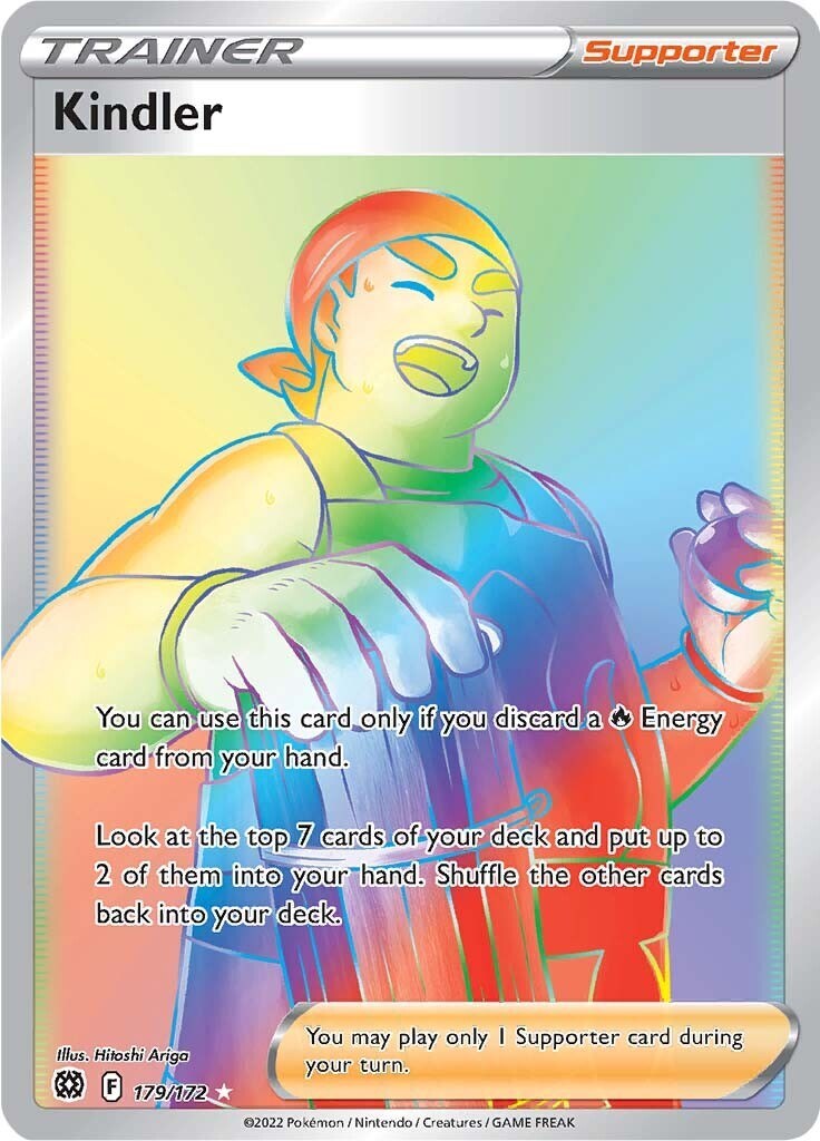 ‼️Kindler (Secret) 179/172 Swsh09: Brilliant Stars Holo GRADE 9! SHIPS FAST!💨