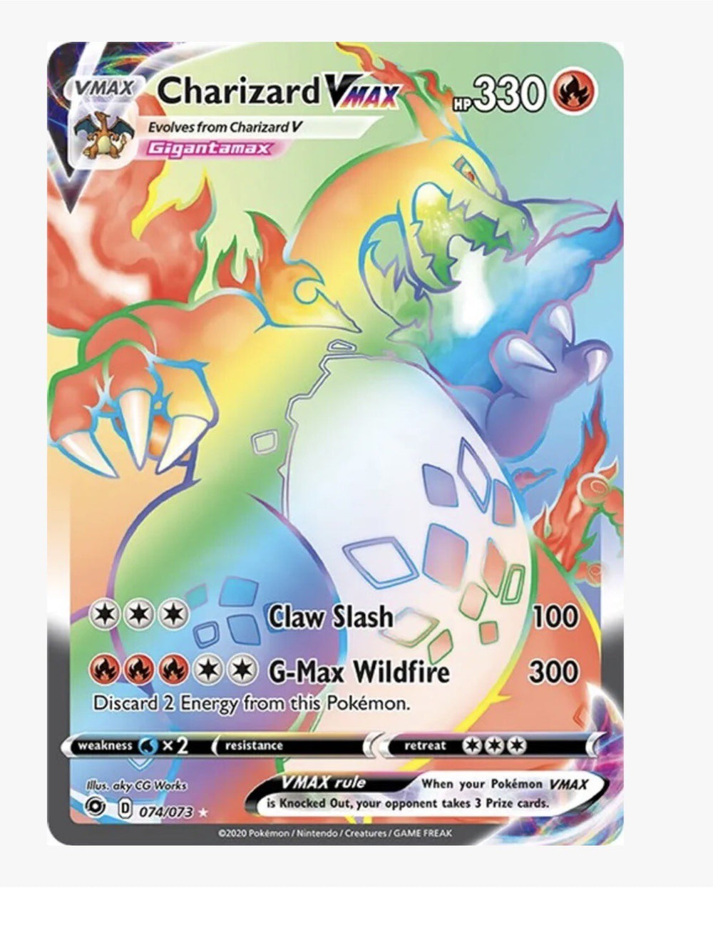 🔥 Charizard VMAX Secret 074 Champions Path GRADE 10 PRISTINE GOLD LABEL!💨