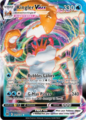 2022 POKEMON BRILLIANT STARS #029 KINGLER VMAX ULTRA RARE! SGC GRADE 10!💨‼️