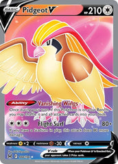 ‼️Pokemon Pidgeot V (Full Art) 188/196: Lost Origin Holo GRADE 10~SHOOT OFFER💨