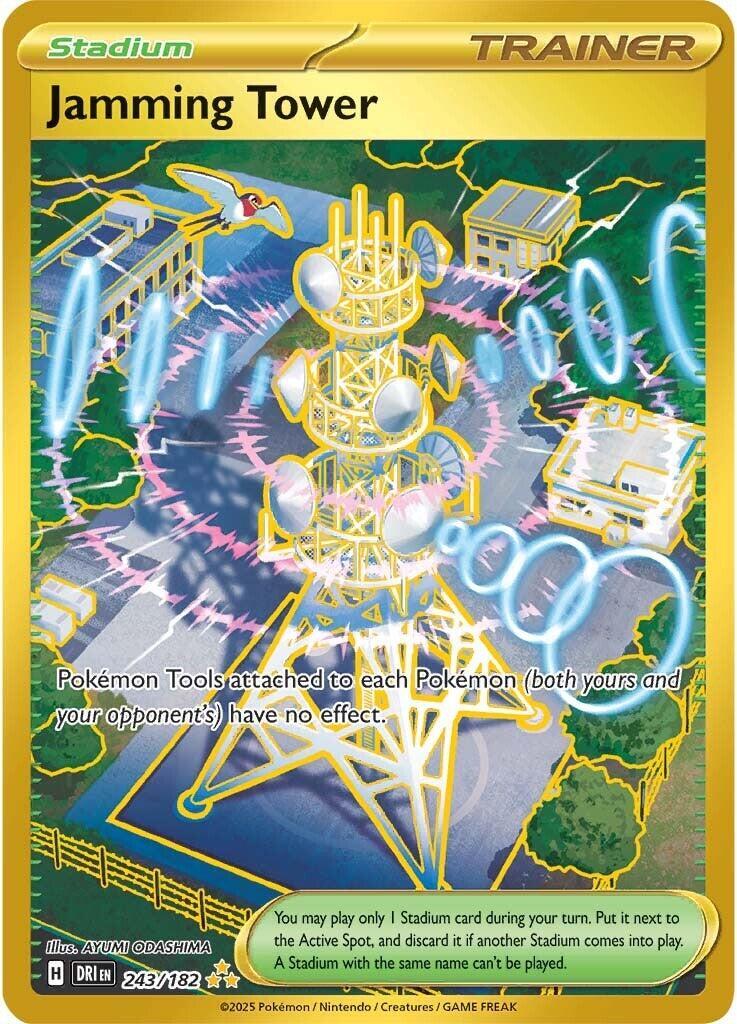‼️Jamming Tower 243/182 Sv10: Destined Rivals Holo GRADE 10! SHIPS SAME DAY!💨
