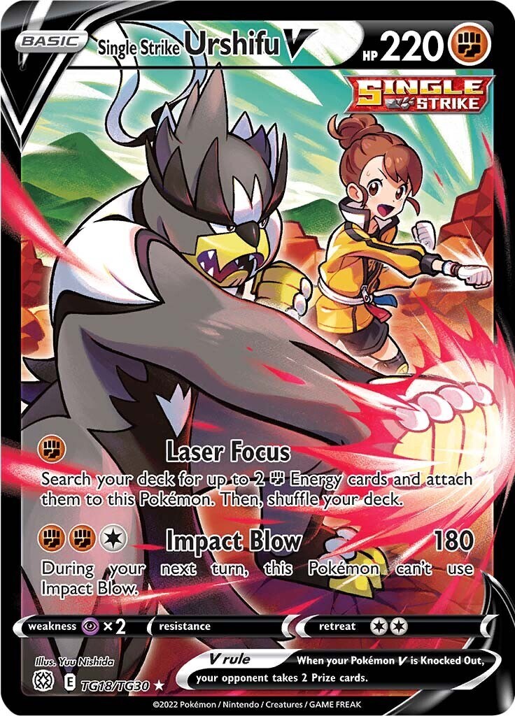 ‼️Single Strike Urshifu V TG18/TG30: Brilliant Stars Trainer Gallery GRADE 10!💨