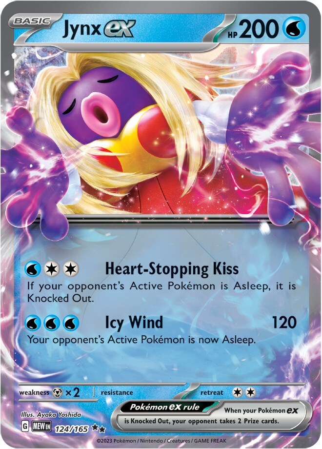‼️Pokemon Jynx ex 124/165: Scarlet & Violet 151 Holo GRADE 10! SHOOT OFFER!💨