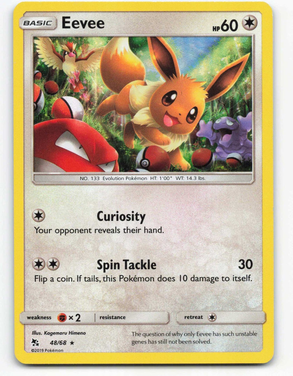 💎 Eevee 48/68 POKEMON Hidden Fates Holo GRADE 10! LOW POP~ SHOOT OFFER💨