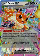💎Eevee ex Prismatic Evolutions Stamp 075/131~ GRADE 10 PRISTINE GOLD LABEL!💨
