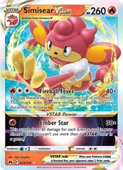 ‼️Pokemon Simisear VSTAR 023/159 Crown Zenith Holo GRADE 10~ SAME DAY SHIP!💨