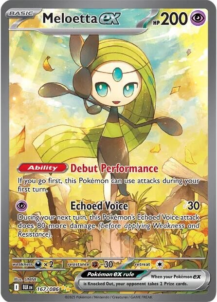 ‼️Meloetta ex 167/086: Black Bolt TAG GRADE 10! SHIPS SAME DAY! SHOOT OFFER!💨