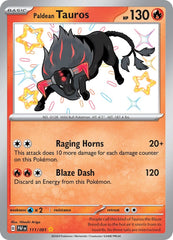 ‼️Pokemon Paldean Tauros 111/091: Paldean Fates Holo GRADE 10! SHOOT OFFER!💨