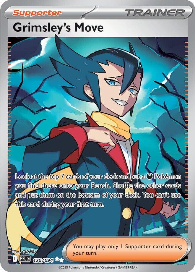 ‼️Grimsley's Move #120 Phantasmal Flames GRADE 10 PRISTINE GOLD LABEL TOP POP!💨