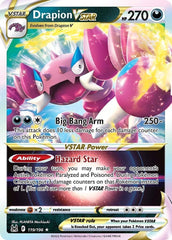 ‼️Pokemon Drapion VSTAR 119: Lost Origin Holo GRADE 10~FAST SHIP~SHOOT OFFER!💨