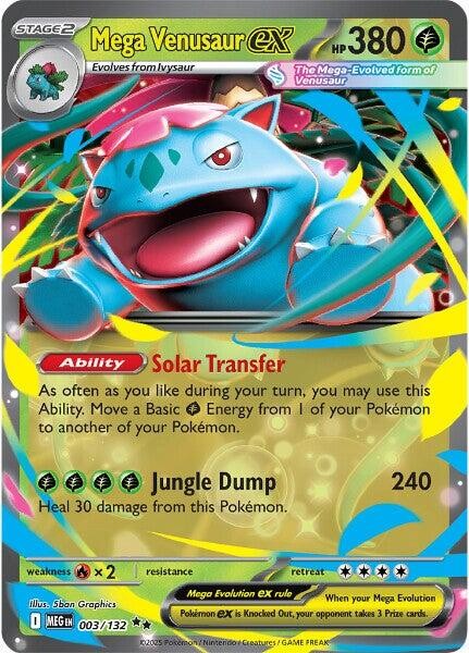 ‼️Mega Venusaur ex #003 Mega Evolution GRADE 10 PRISTINE GOLD LABEL TOP POP💨