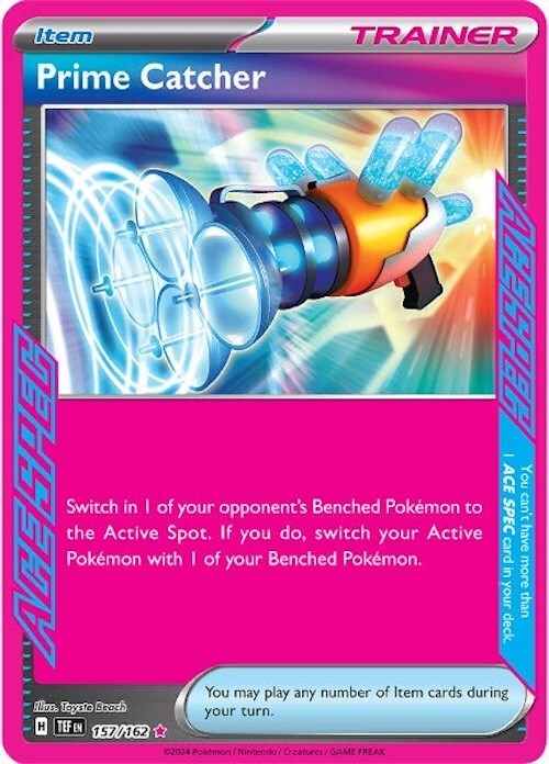 ‼️Prime Catcher 157/162 SV05: Temporal Forces Holo GRADE 10~ FAST SHIPPING💨