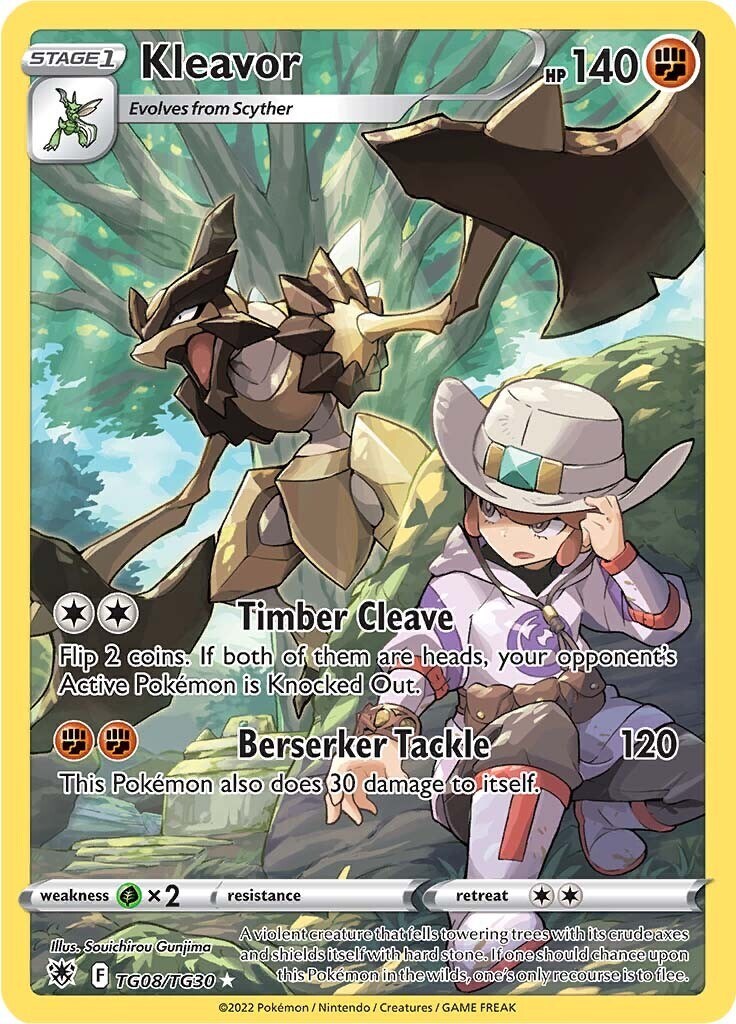 ‼️2022 POKEMON ASTRAL RADIANCE TGO8 KLEAVOR HOLOGRAPHIC TRAINER GALLERY GRADE 10