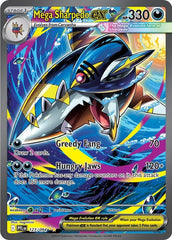 ‼️Mega Sharpedo ex #127 Phantasmal Flames GRADE 10 PRISTINE GOLD LABEL TOP POP💨