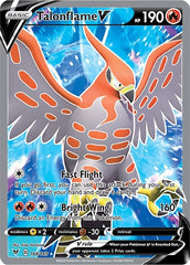 ‼️Pokemon Talonflame V (Full Art) 168/185: Vivid Voltage Holo GRADE 10~FAST SHIP