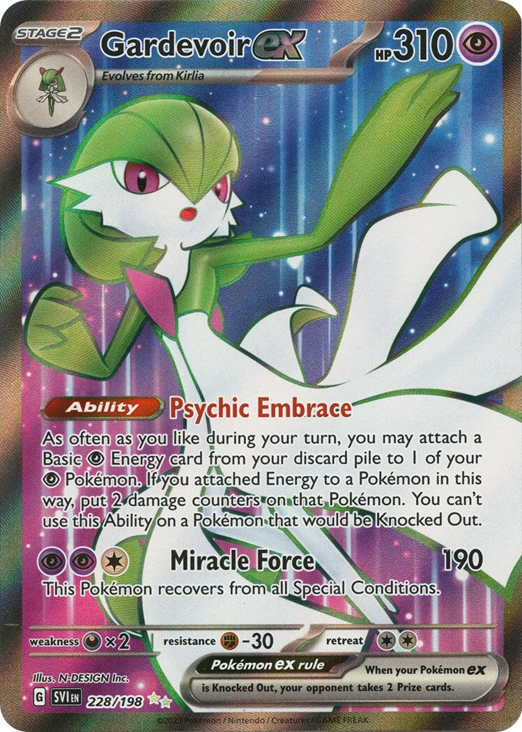 ‼️Pokemon Gardevoir ex 228/198: Scarlet & Violet Base Set Holo GRADE 10!💨