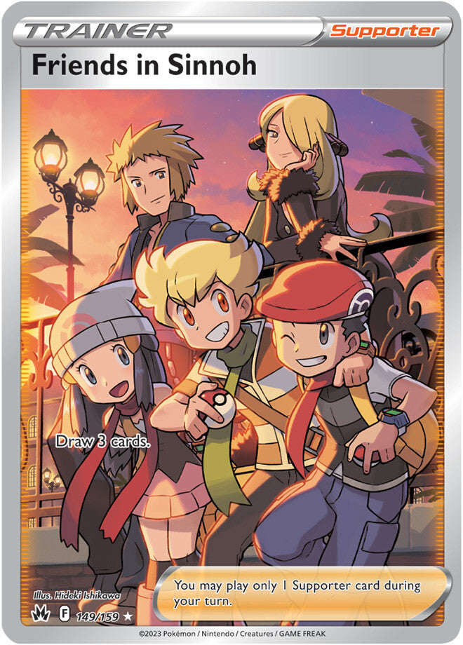 ⚠️Friends in Sinnoh 149 Pokemon Crown Zenith~TAG GRADE 8~FAST SHIP SHOOT OFFER💨