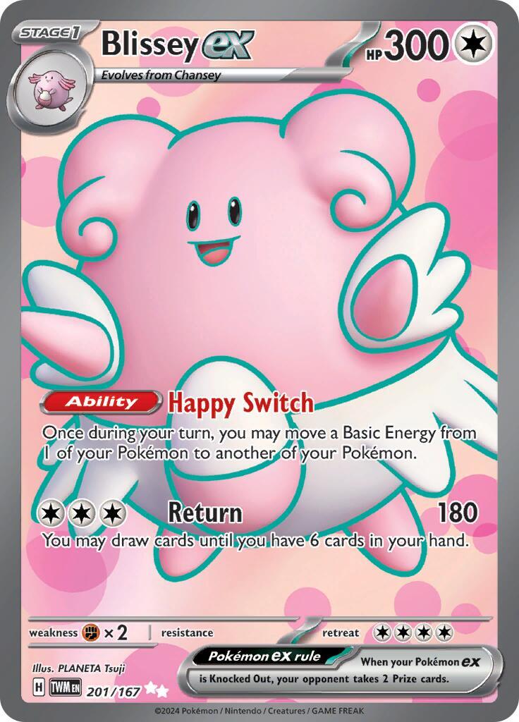 ‼️Pokemon Blissey ex 201/167: Twilight Masquerade Holo GRADE 10! SHOOT OFFER💨
