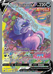 ‼️Galarian Slowking V Pokémon (2021)Chilling Reign - 179~ GRADE 10 PRISTINE💨