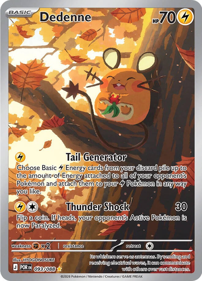 💛 Dedenne 093/088 Pokemon Perfect Order Holo TAG GRADE 10! TOP RANKED!💨
