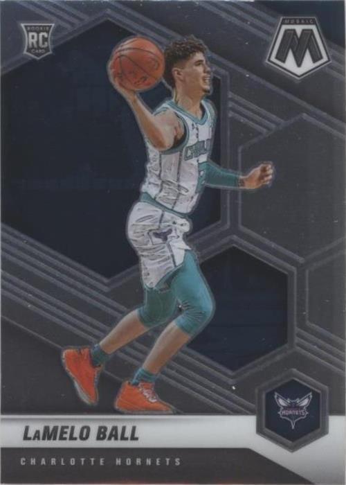 ‼️2020-21 Panini Mosaic - Rookie Variation LaMelo Ball #202 (RC) Grade 9!💨