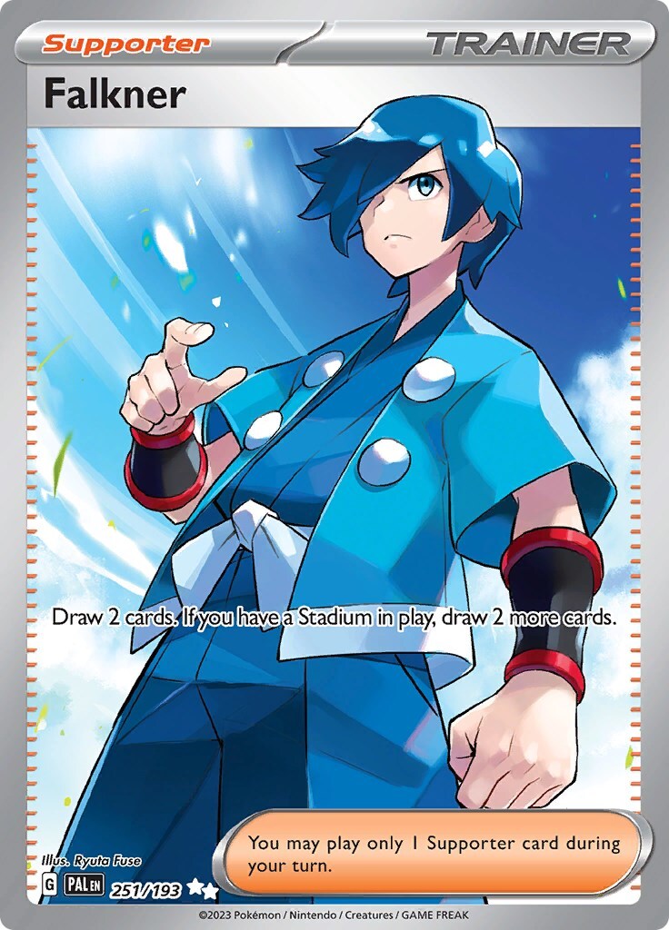 ‼️Pokemon Falkner 251/193: Paldea Evolved Holo GRADE 10! FAST SHIP~SHOOT OFFER💨