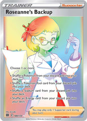 ‼️Roseanne's Backup (Secret) 180/172 Swsh09: Brilliant Stars Holo GRADE 9!💨
