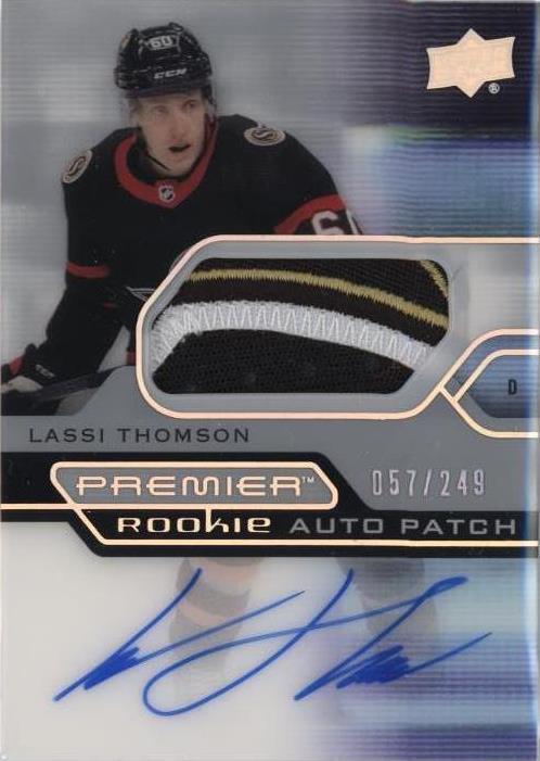 2021-22 Upper Deck Premier - Acetate Rookie Auto Patch Lassi Thomson #AR-LT /249