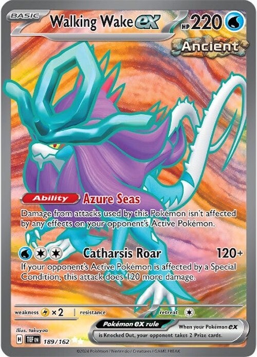 ‼️Walking Wake ex 189/162: Temporal Forces GRADE 10! SHIPS FAST~SHOOT OFFER!💨