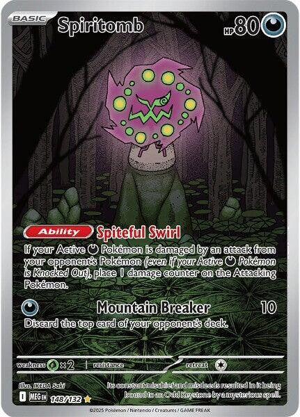 ‼️Pokemon Spiritomb #148 Mega Evolution Holo CGC 10 PRISTINE GOLD LABEL TOP POP