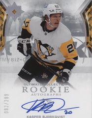 2021-22 UD Ultimate Collection Ultimate Rookies Kasper Bjorkqvist #167~AUTO 10💨