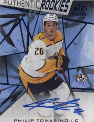 ‼️2021-22 Upper Deck Game Used-Rookies Philip Tomasino #184 GRADE 9💨POP 1 AUTO