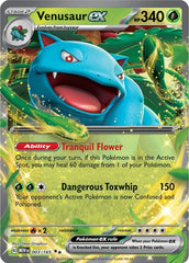 ‼️Pokemon Venusaur ex 003/165: Scarlet & Violet 151 Holo GRADE 9! FAST SHIP!💨