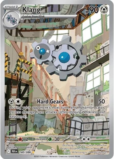 ‼️Pokemon Klang 140/086: Black Bolt Holo GRADE 10! SAME DAY SHIP~SHOOT OFFER!💨