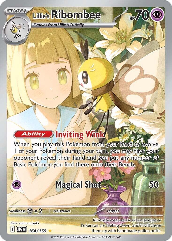 ‼️Lillie's Ribombee 164/159: Journey Together Holo TAG GRADE 9! SHOOT OFFER!💨
