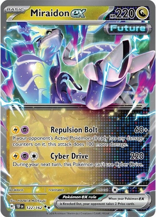 ‼️Pokemon Miraidon ex 122/162: Temporal Forces Holo GRADE 10~FAST SHIPPING!💨