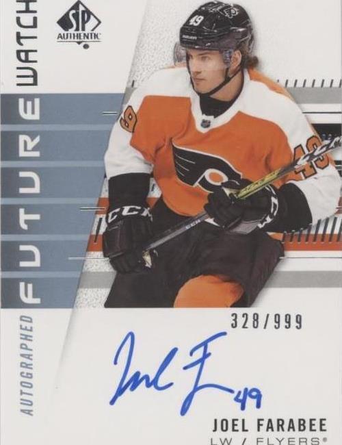 ‼️2019-20 SP Authentic - Autographed Future Watch Rookies Joel Farabee #216 /999