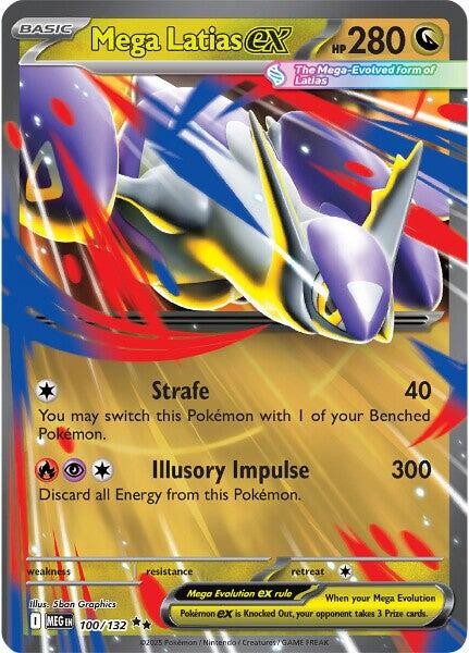 ‼️Mega Latias ex #100 Mega Evolution Holo GRADE 10 PRISTINE GOLD LABEL TOP POP💨