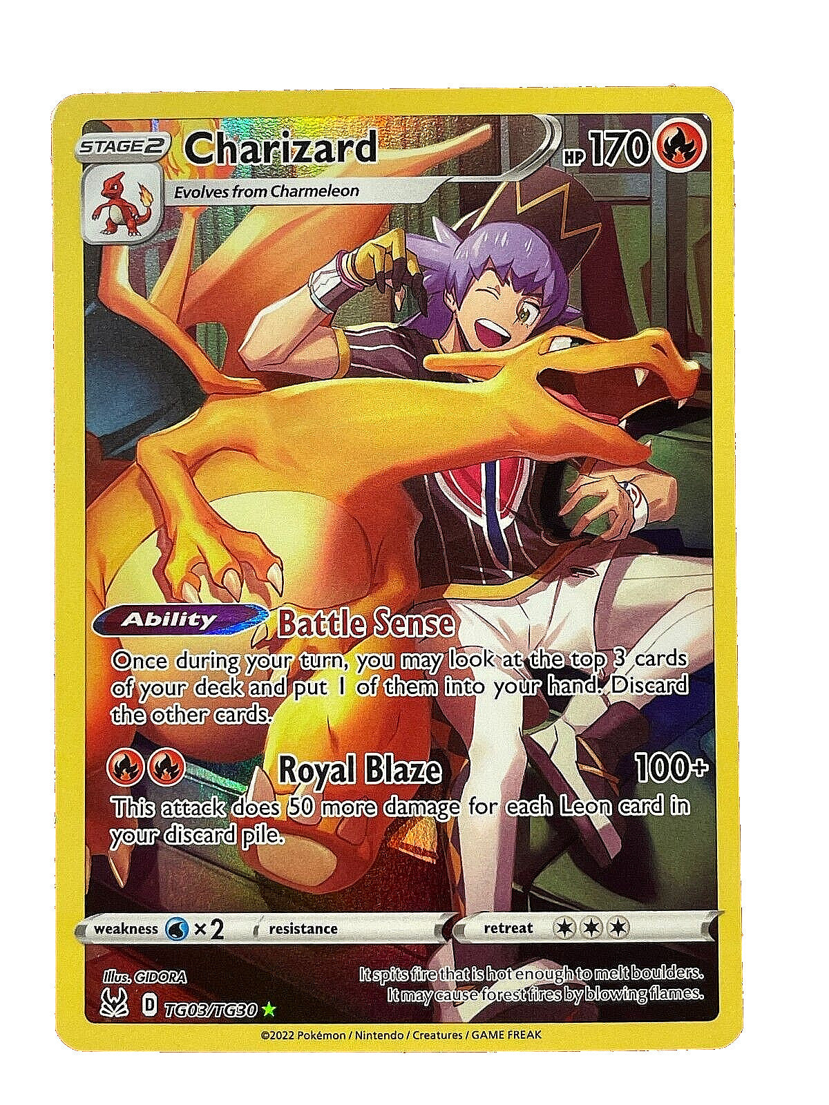 🔥 Charizard TG03 Lost Origin Trainer Gallery~ TAG GRADE 9! SHOOT OFFER!💨