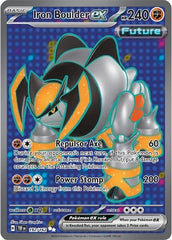 ‼️Pokemon Iron Boulder ex 192/162: Temporal Forces Holo GRADE 9.5! FAST SHIP!💨