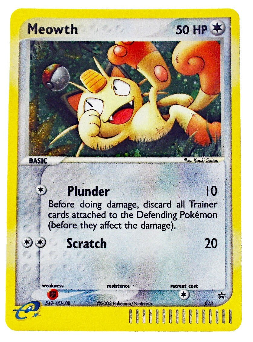 🔥 Meowth EX Series Collector's Tin 013 Nintendo Holo~ GRADE 10~ SHOOT OFFER💨