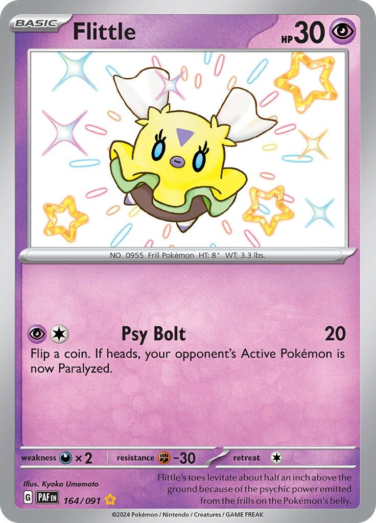 🌟Flittle 164/091 SV: Paldean Fates BABY SHINY GRADE 10! FAST SHIP~ SHOOT OFFER