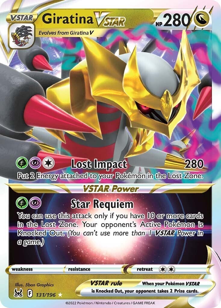 ‼️Giratina VSTAR 131/196: Lost Origin Holo GRADE 10! SHIP SAME DAY~SHOOT OFFER💨