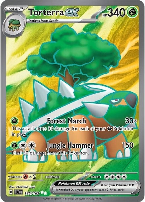 ‼️Torterra ex 185/162: Temporal Forces Holo GRADE 10! SHIPS FAST! SHOOT OFFER💨