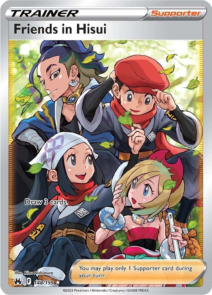 ‼️Pokemon Friends in Hisui Full Art 148/159 Crown Zenith Holo GRADE 10~FAST SHIP